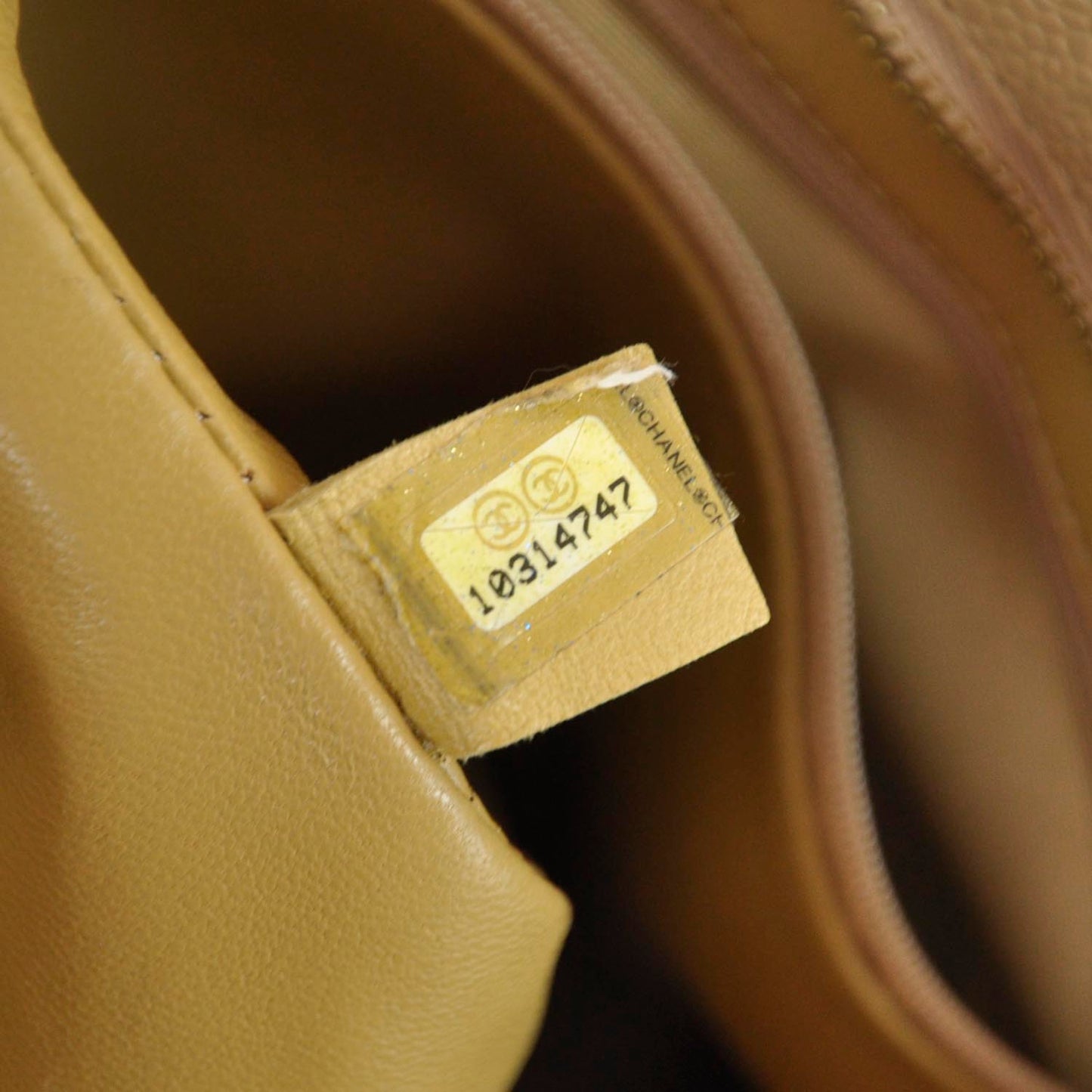 Caviar Quilted Medallion Tote Beige