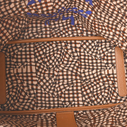 MCM Visetos Medium Liz Reversible Shopper Tote Cognac 5 of 15