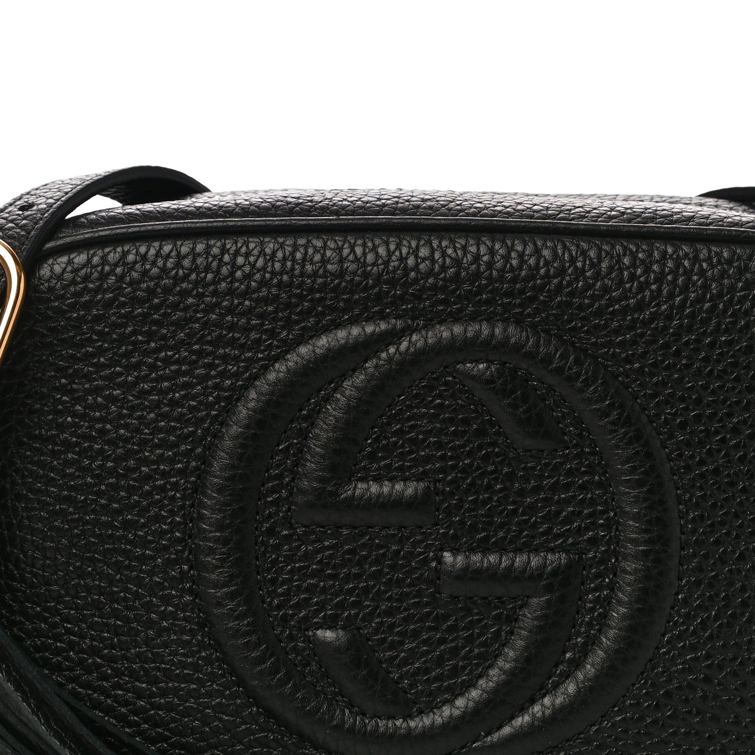 Gucci Pebbled Calfskin Mini Soho Disco Bag Black 7 of 9