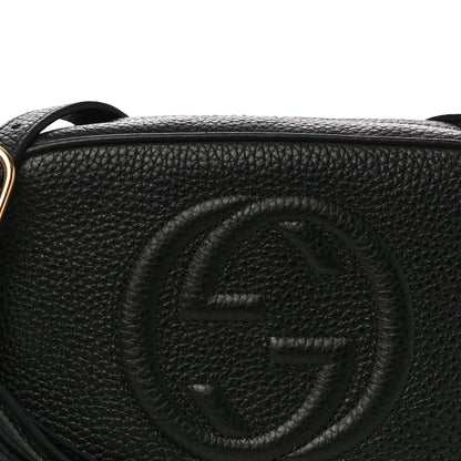 Gucci Pebbled Calfskin Mini Soho Disco Bag Black 7 of 9