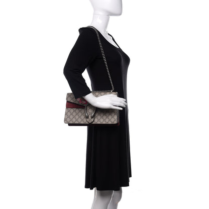 Gucci GG Supreme Monogram Blooms Small Dionysus Shoulder Bag Beige Multicolor Dry Rose 1 of 10