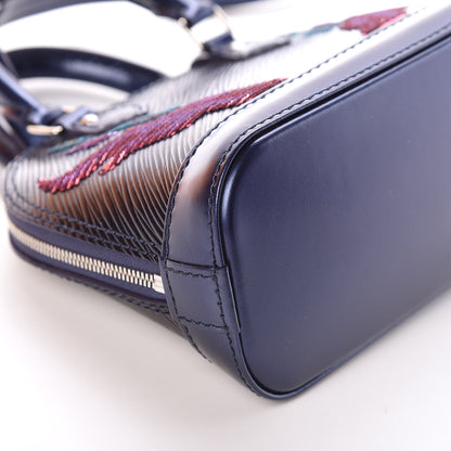 Louis Vuitton Epi Sequins Flame Alma Nano Blue Nuit 7 of 9