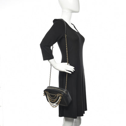Chanel Lambskin Quilted All About Chains Camera Bag Black 2 of 12