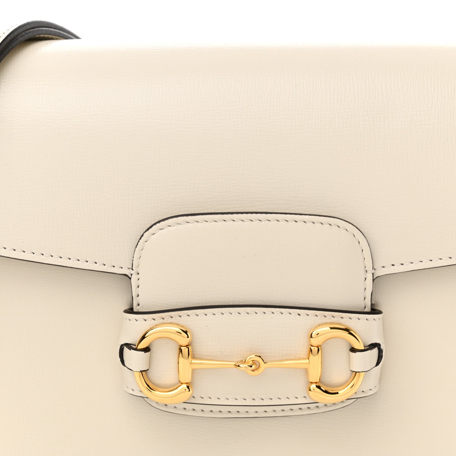 Gucci Azalea Calfskin Horsebit 1955 Shoulder Bag Mystic White 8 of 10