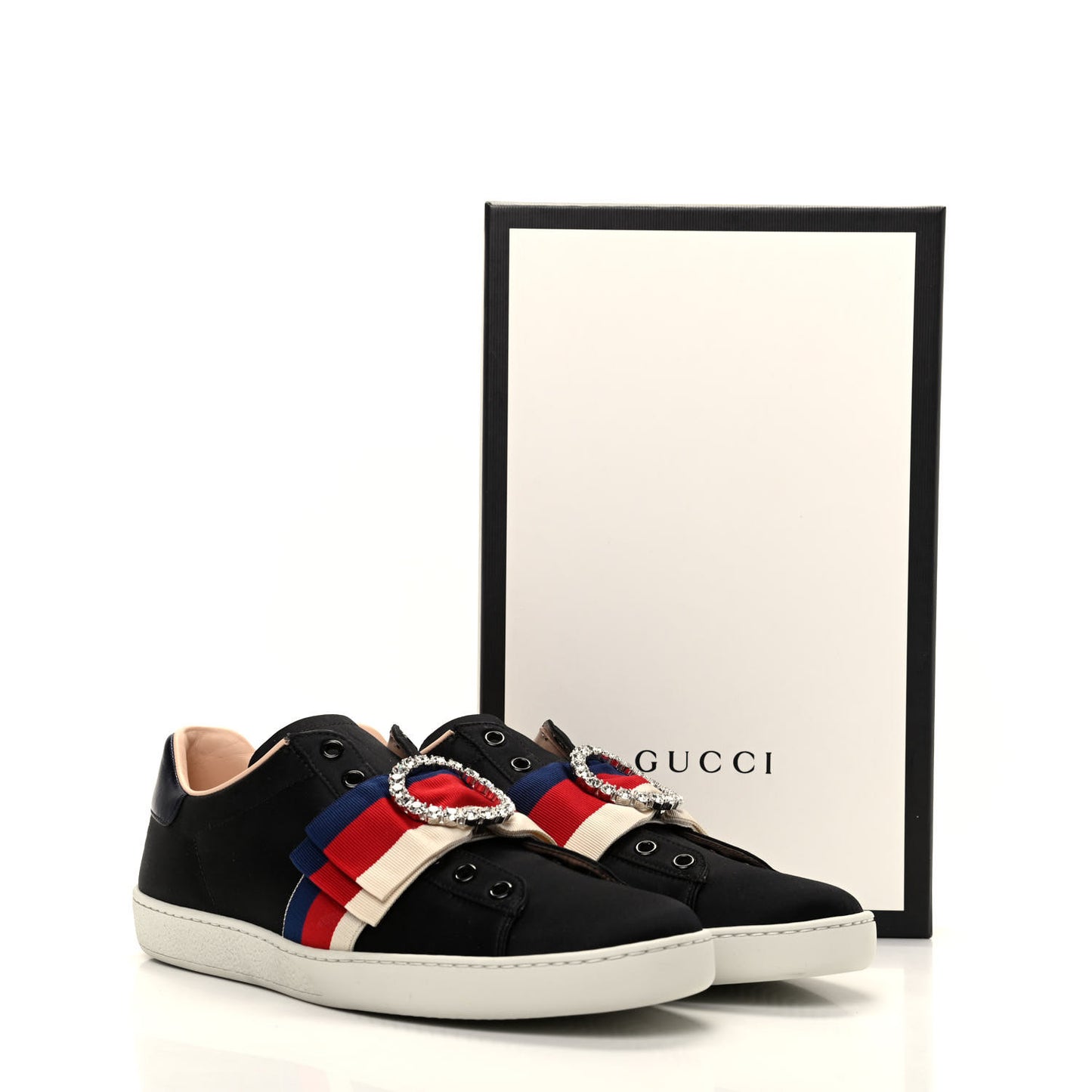 Canvas Crystal Sylvie Web Womens Ace Sneakers 40 Black