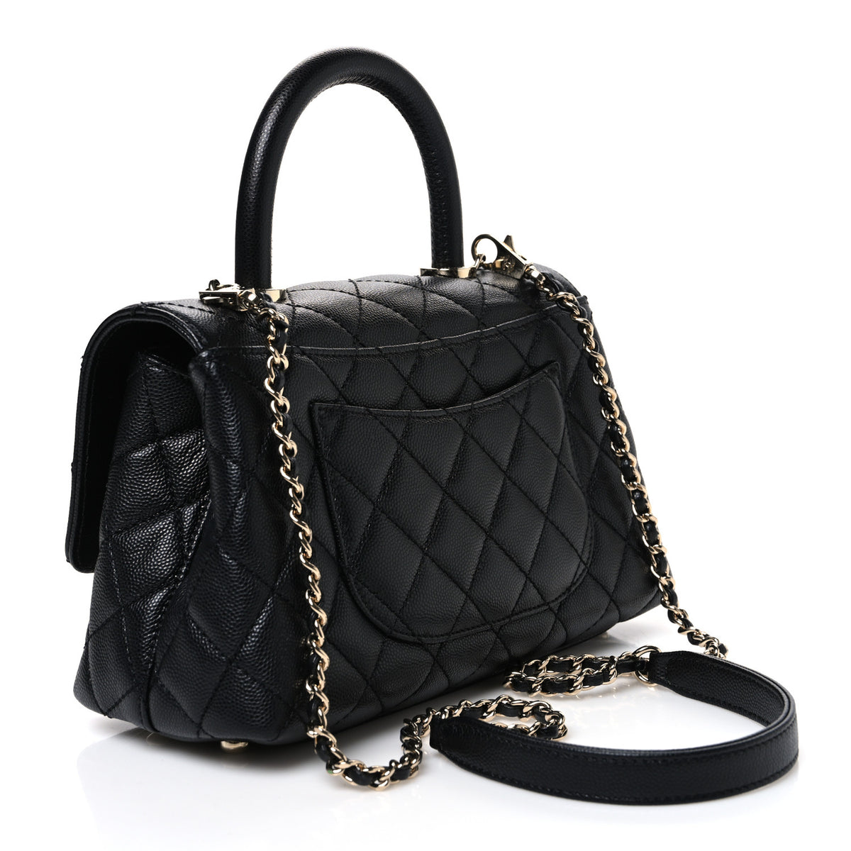 Chanel Caviar Quilted Mini Coco Handle Flap Black 3 of 11