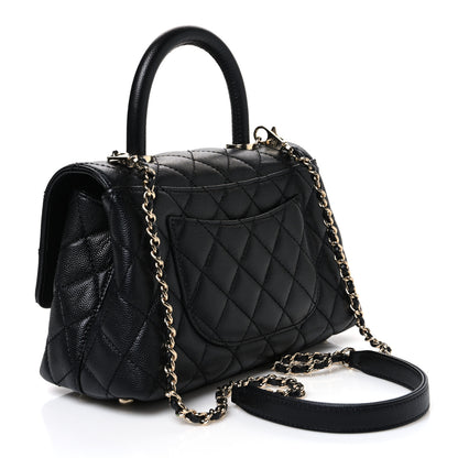 Chanel Caviar Quilted Mini Coco Handle Flap Black 3 of 11