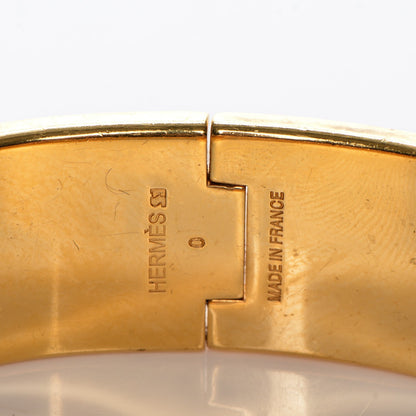 Hermes Enamel Wide Clic Clac H Bracelet PM Black 3 of 4