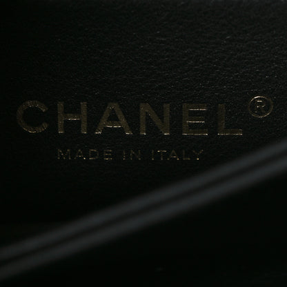 Chanel Caviar Lizard Embossed Quilted Mini Coco Handle Flap Black 6 of 14