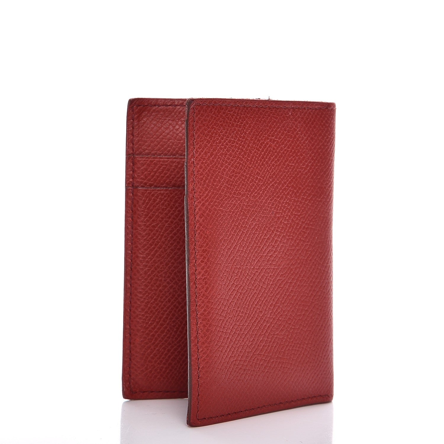 Hermes Epsom Card Case Rouge Vif 3 of 11