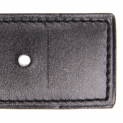 Hermes Box Togo 32mm Belt Strap 100 Black Orange 7 of 11