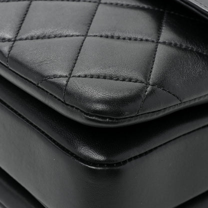 Chanel Lambskin Quilted Medium Trendy CC Flap Dual Handle Bag Black 12 of 15