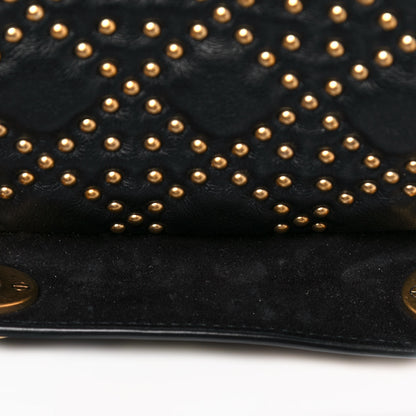 Christian Dior Calfskin Cannage Studded Medium Supple Lady Dior Black 15 of 20