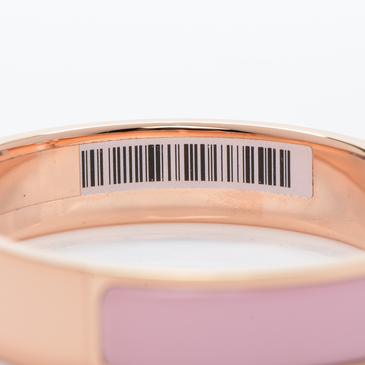 Hermes Enamel Narrow Clic Clac H Bracelet GM Rose Nacarat 4 of 7