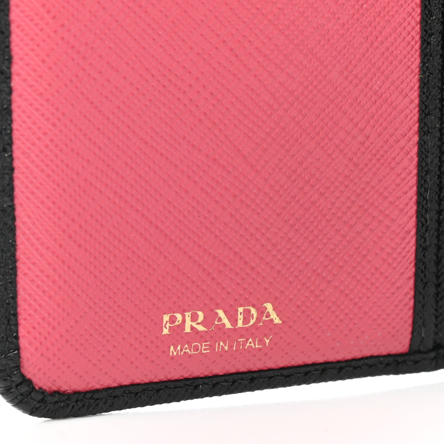 Saffiano Metal Compact Wallet Black