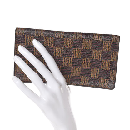 Louis Vuitton Damier Ebene Porte-Cartes Credit Yen Checkbook Wallet 2 of 9