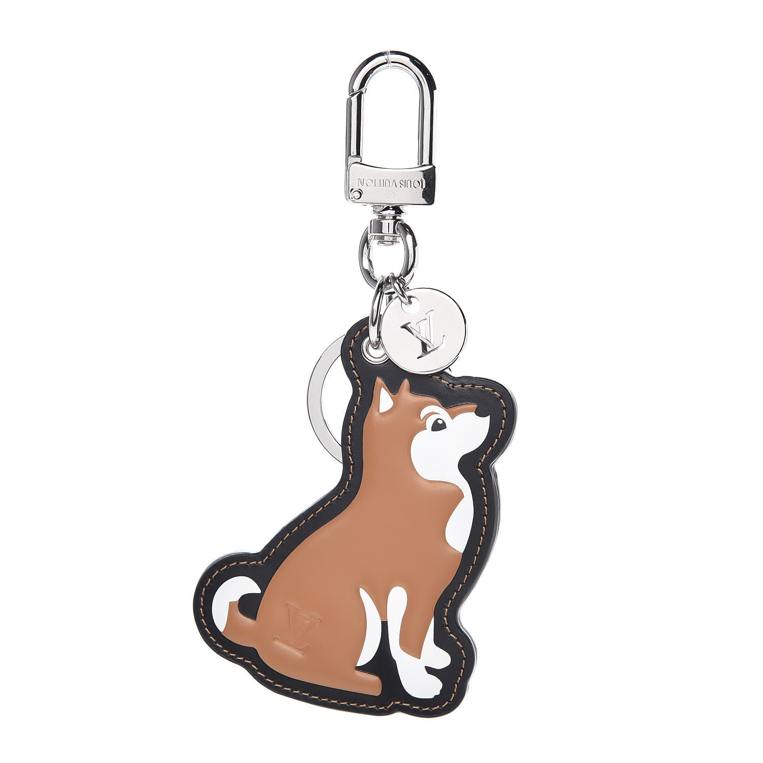 Louis Vuitton Calfskin Dog Bag Charm Key Holder 1 of 3