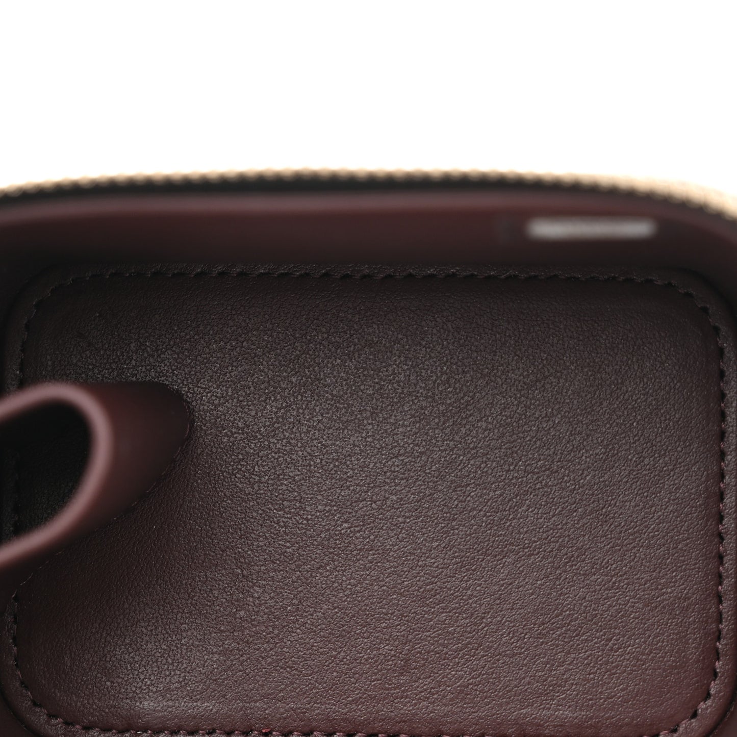 Caviar Quilted Mini Vanity Case With Chain Black