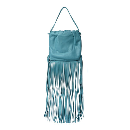 Bottega Veneta Nappa The Fringe Pouch Shoulder Bag Linoleum 1 of 8