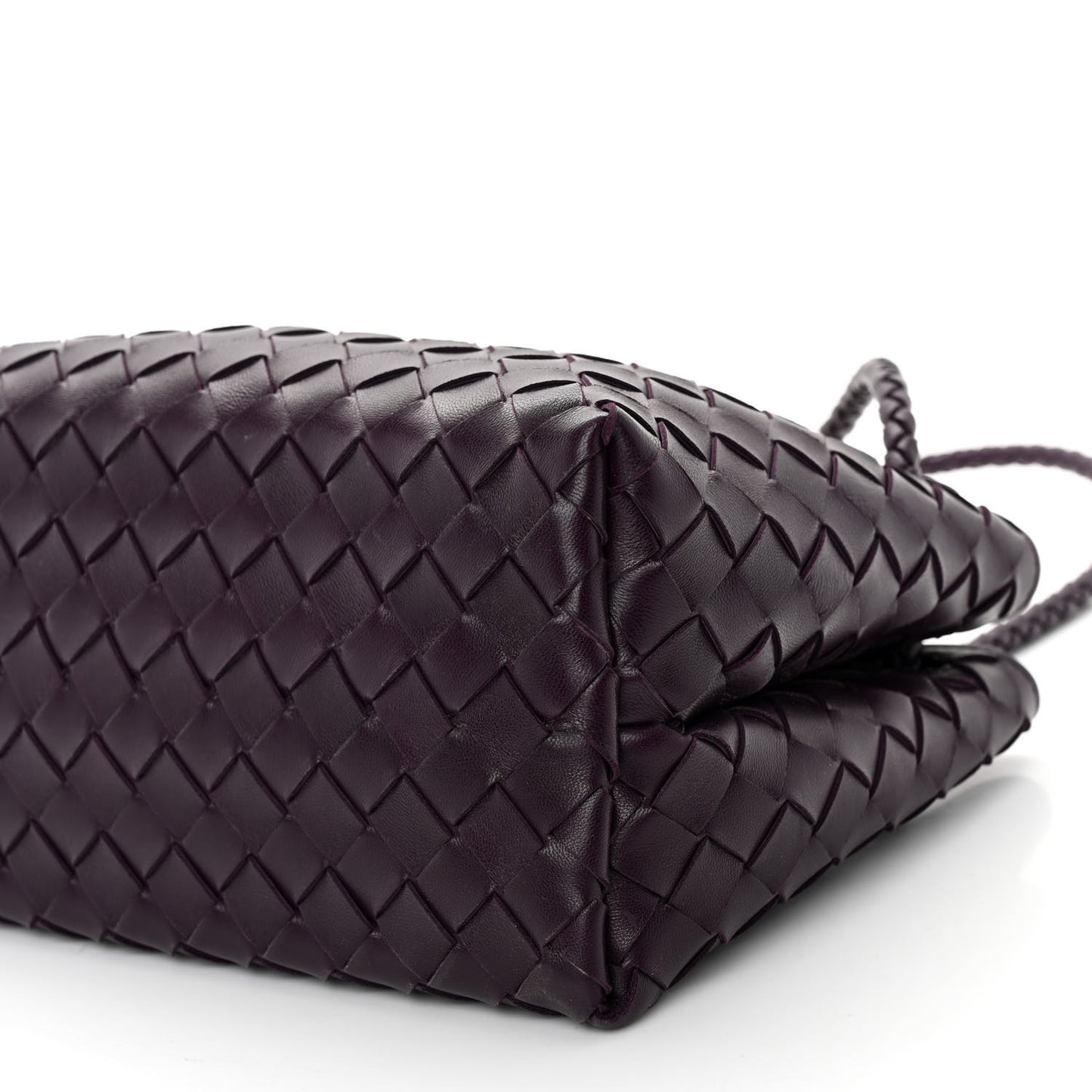 Nappa Intrecciato Small East West Andiamo Shoulder Bag Dark Mystic