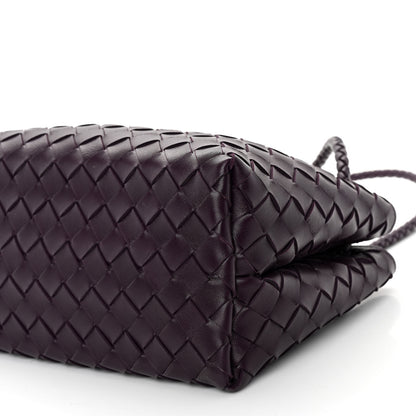 Bottega Veneta Nappa Intrecciato Small East West Andiamo Shoulder Bag Dark Mystic 10 of 10