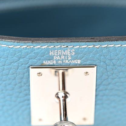 Hermes Togo Kelly Retourne 28 Blue Jean 6 of 11