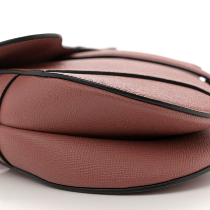 Christian Dior Grained Calfskin Saddle Bag With Strap Rust 9 of 10