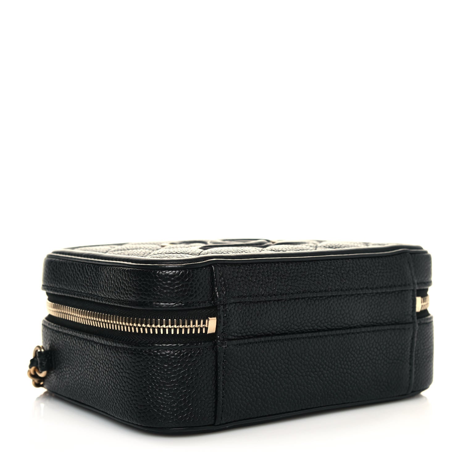 Chanel Caviar Quilted Small CC Filigree Vanity Case Black 4 of 12