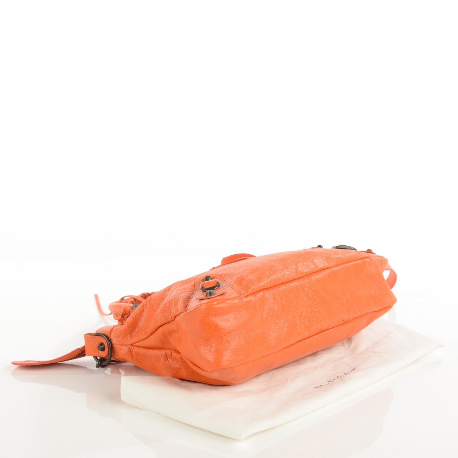 Balenciaga Agneau Classic Hardware Town Tangerine 4 of 11