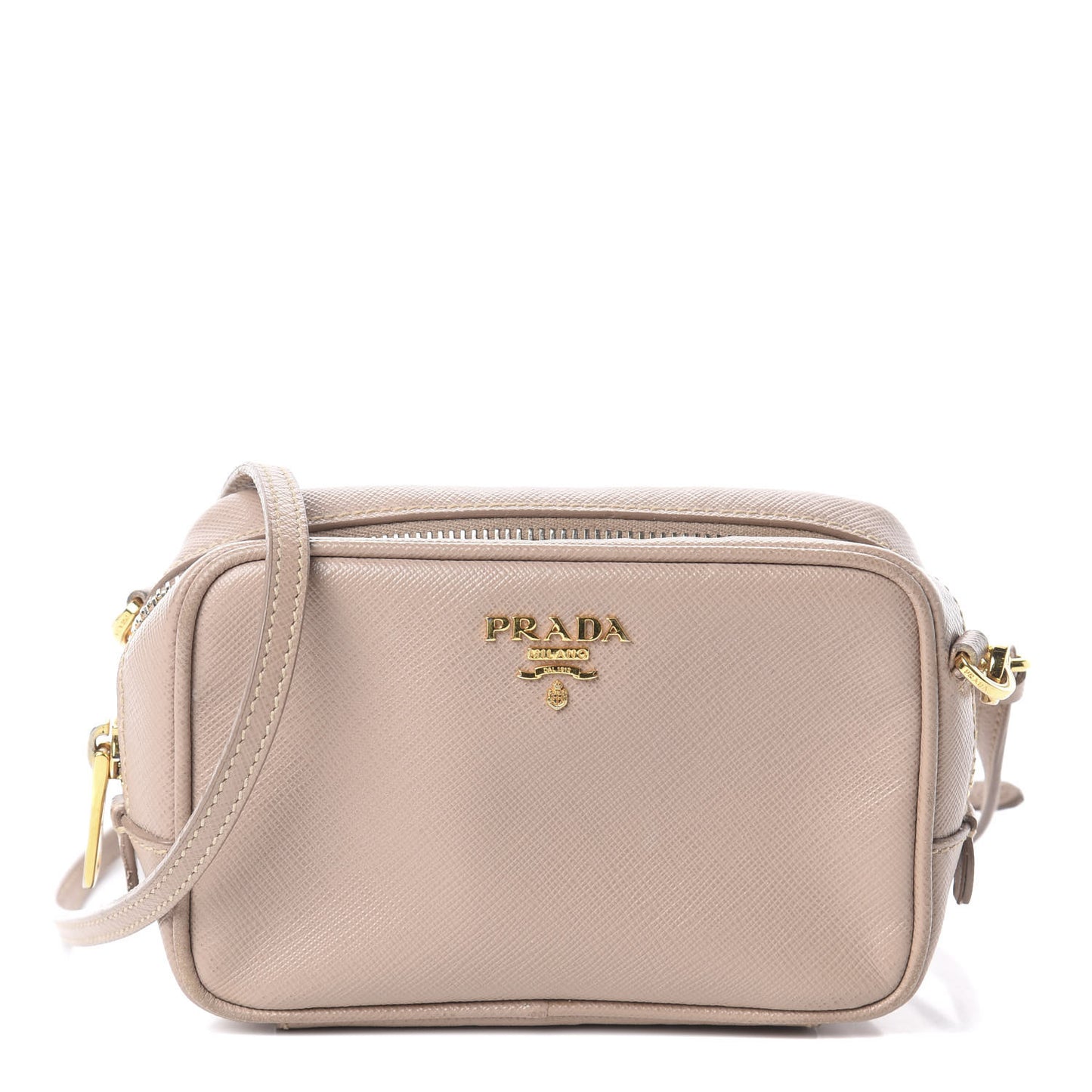 Saffiano Mini Camera Crossbody Cammeo
