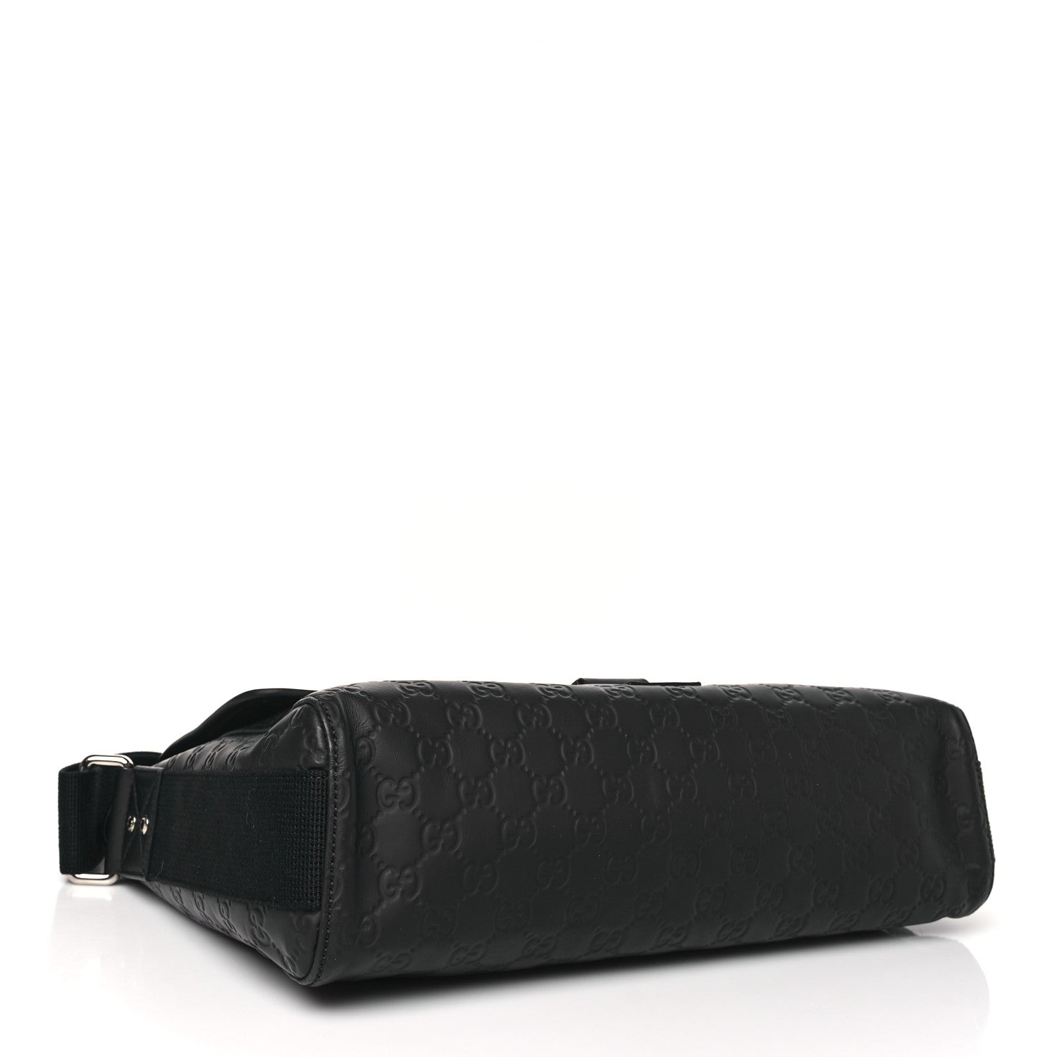 Gucci Rubber Guccissima Medium Messenger Bag Black 4 of 11