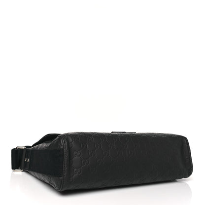 Gucci Rubber Guccissima Medium Messenger Bag Black 4 of 11