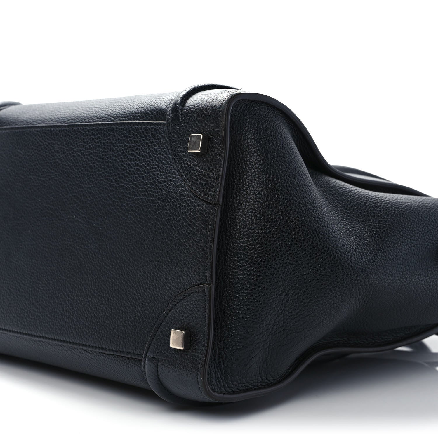 Celine Drummed Calfskin Mini Luggage Black 8 of 10