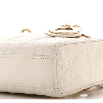 Christian Dior Lambskin Cannage Dioramour Micro Lady D-Joy Latte 9 of 13