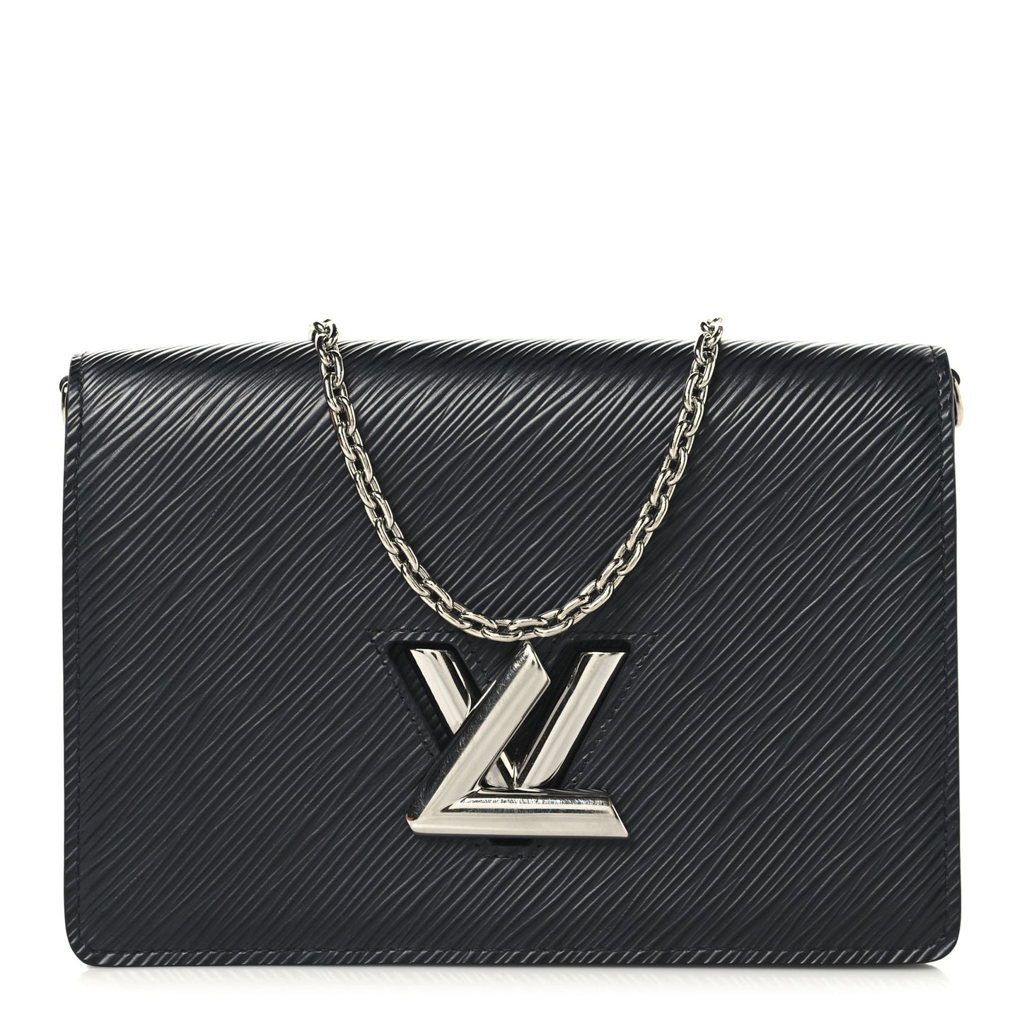 Epi Twist Belt Chain Wallet Black