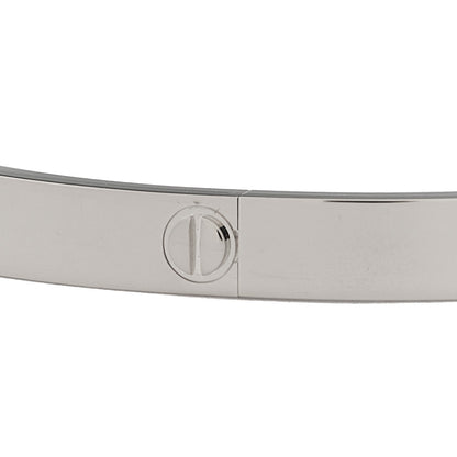 Cartier 18K White Gold Medium LOVE Bracelet 18 5 of 7
