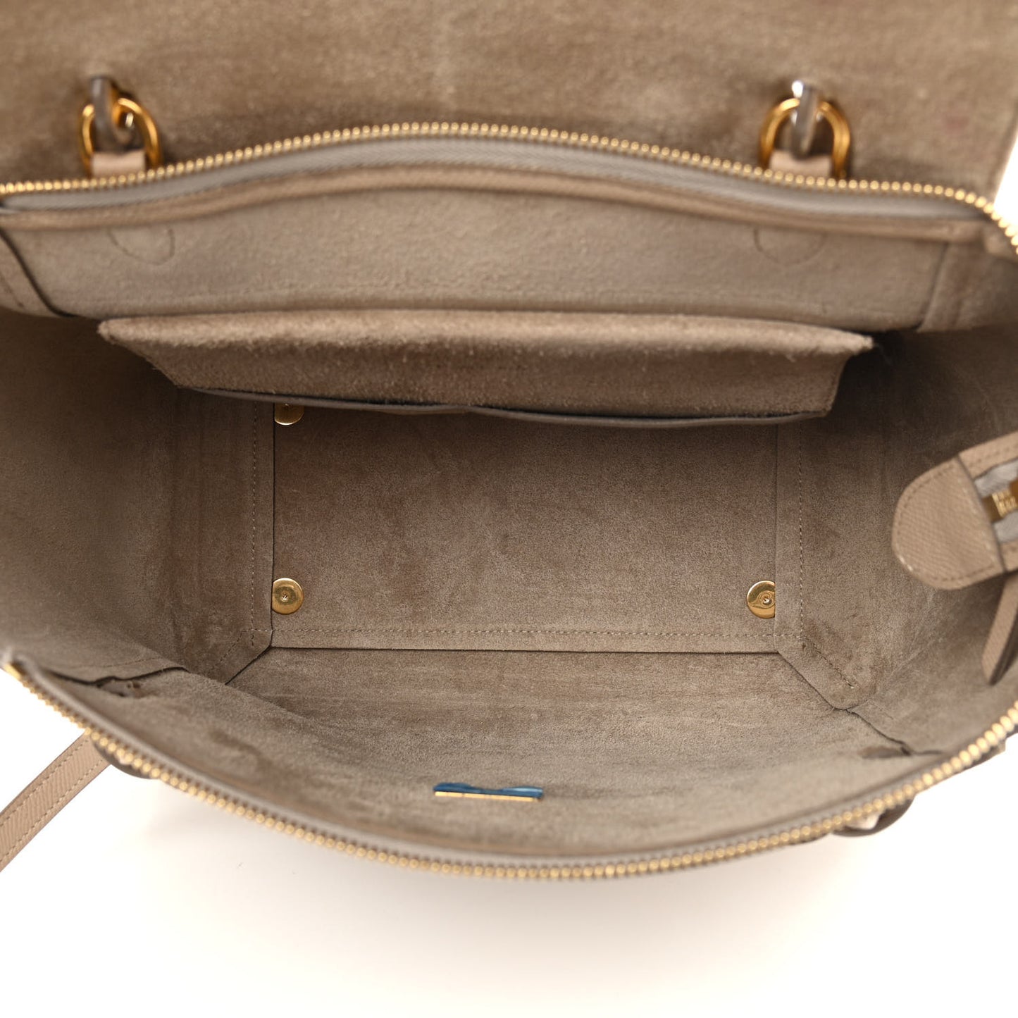 Grained Calfskin Mini Belt Bag Light Taupe