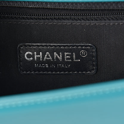 Chanel Patent Calfskin New Medium Plexiglass Boy Flap Green 5 of 9