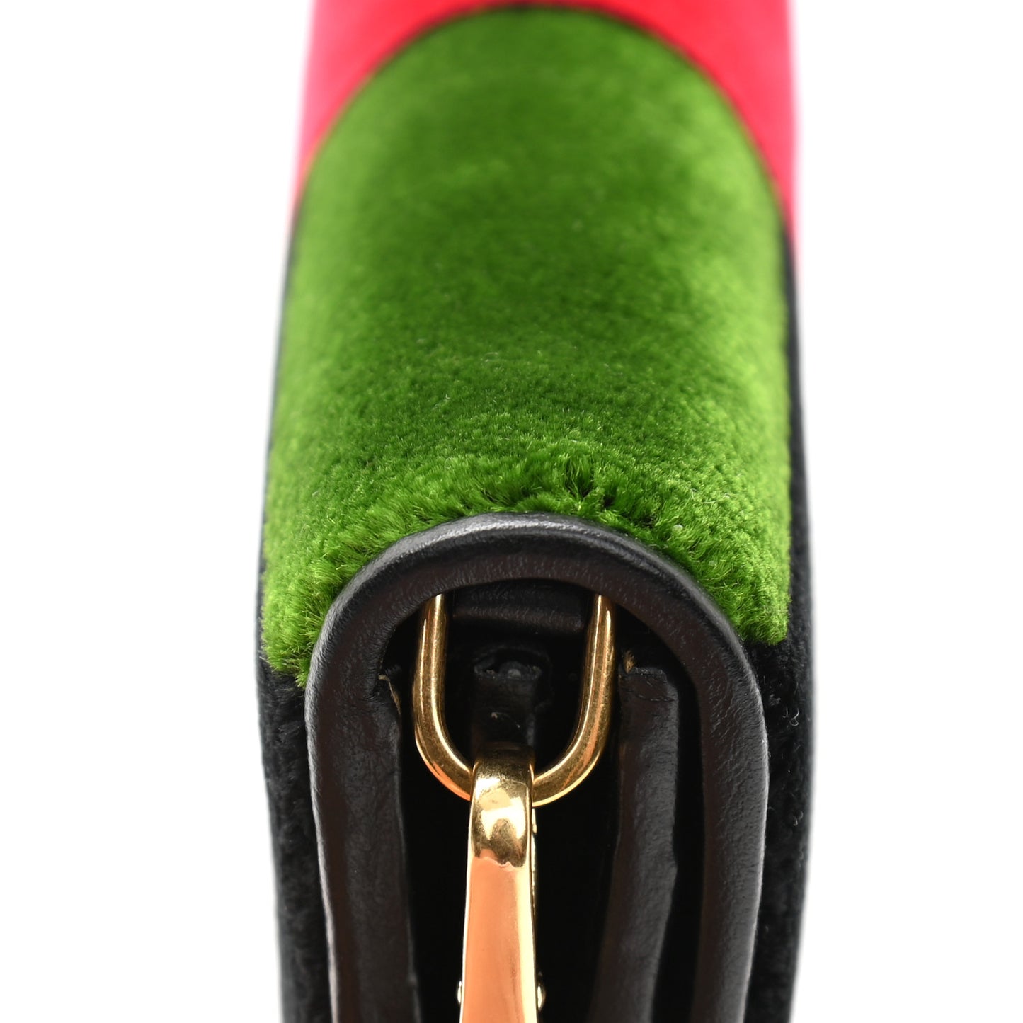 Velluto Ricamo Cahir Chain Wallet Black