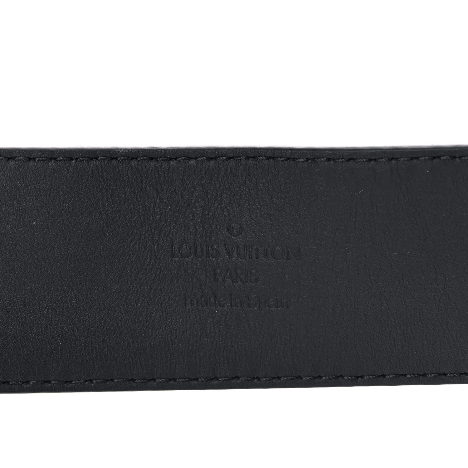 Louis Vuitton Monogram Eclipse Taigarama 40mm LV Initiales Reversible Belt 90 36 Black 3 of 12