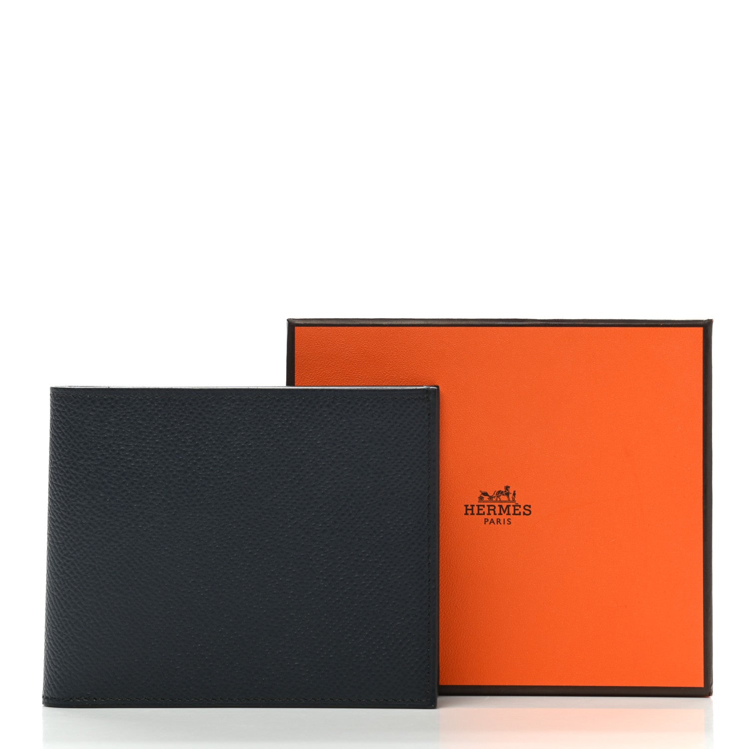 Hermes Epsom Citizen Twill Compact Wallet Bleu Indigo 9 of 9