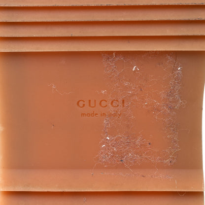 Gucci New Denim GG Monogram Angelina Platform 55mm Slide Sandals 38.5 Blue Tea 6 of 8