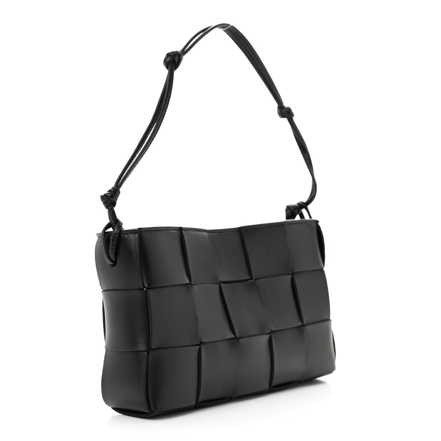 Bottega Veneta Calfskin Maxi Intrecciato Cassette Pouch On Strap Black 3 of 10