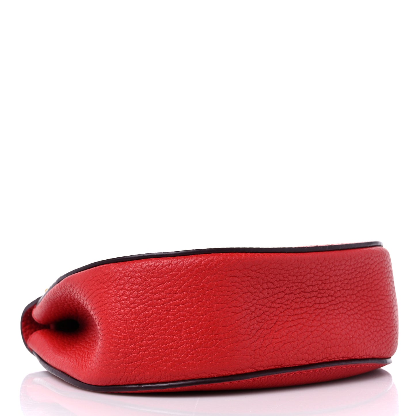 Grained Lambskin Mini Drew Shoulder Bag Plaid Red