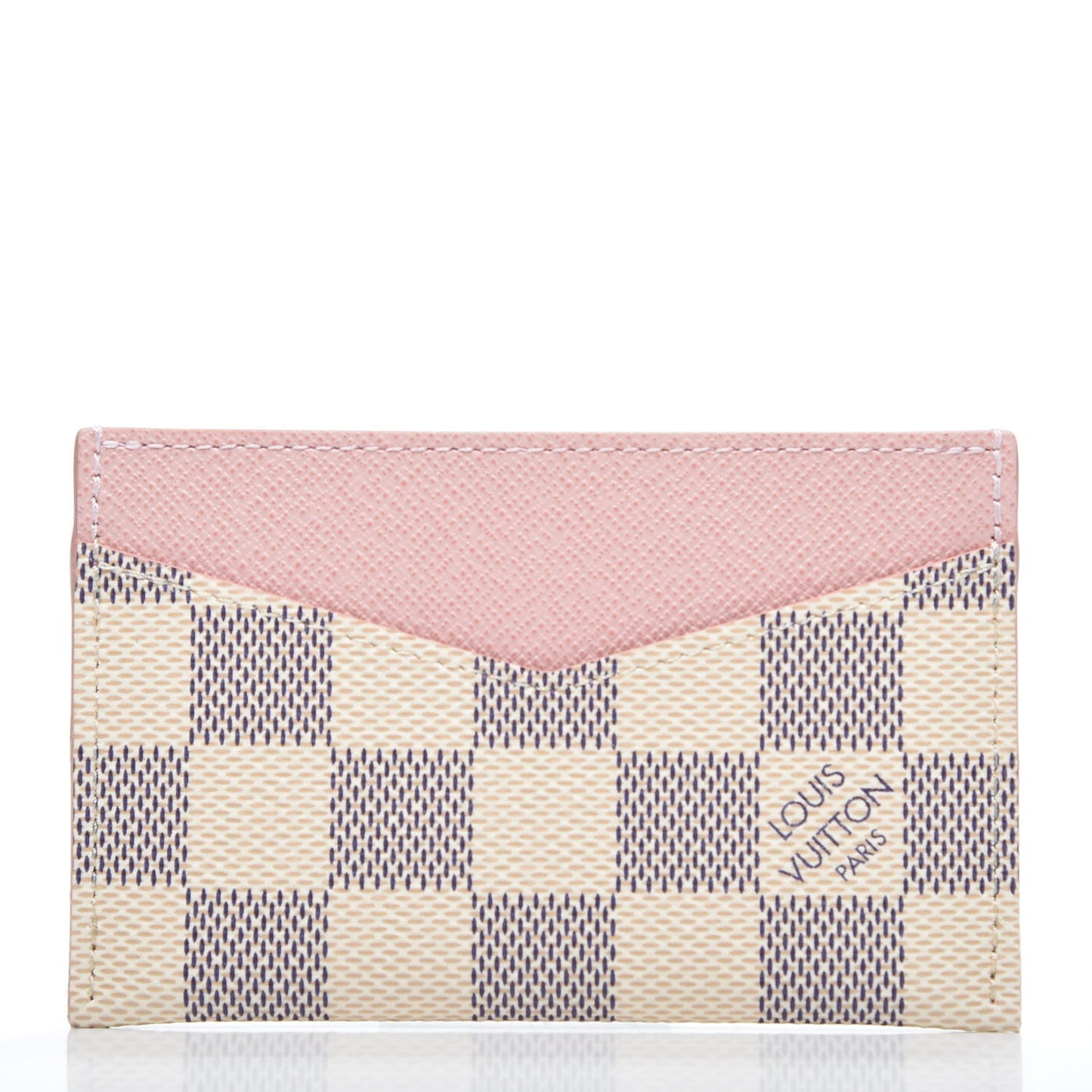 Damier Azur Daily Card Holder Rose Ballerine