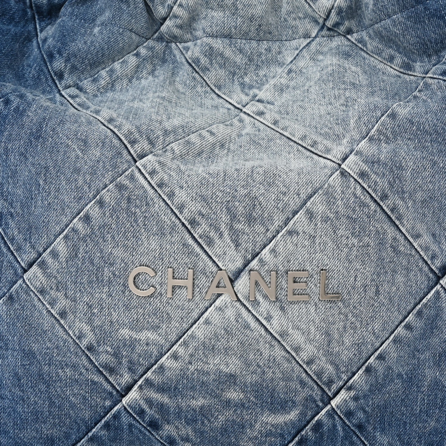 Chanel Denim Quilted Chanel 22 Blue 8 of 10