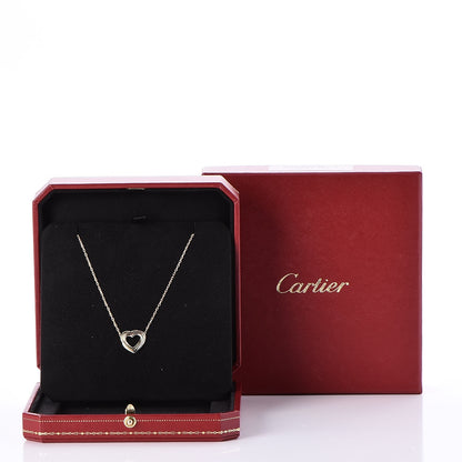 Cartier 18K Pink Yellow White Gold Trinity Heart Necklace 9 of 9