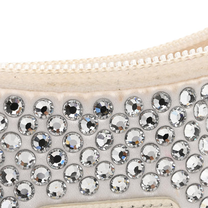 Prada Satin Crystal Mini Re-Edition 2000 Bag White 11 of 15