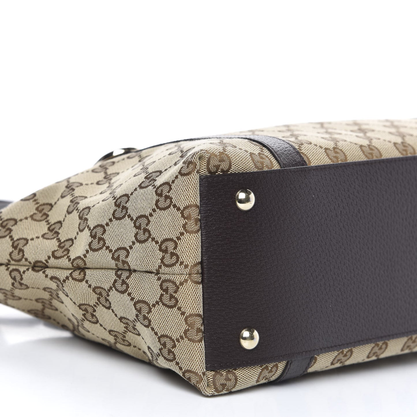 Monogram Medium Abbey Tote Dark Brown