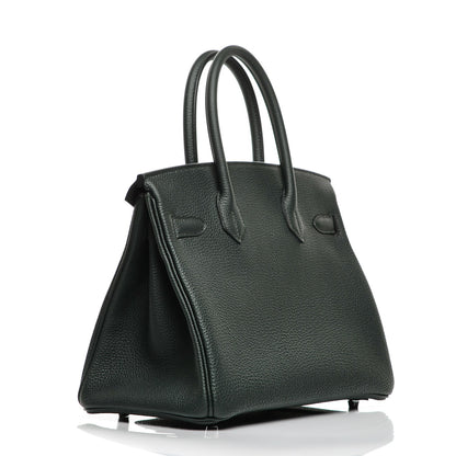 Hermes Togo Birkin 30 Vert Fonce 3 of 33